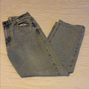 Wide Leg Light Blue Jeans